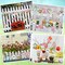 36 Pcs Spring Flower Wooden Ornaments Sunflower Tulip Lavender Tree Decoration Floral Gnome Hanging Wood Cutout Pastel Spring Decor for Home Small Tree Party(Sweet Spring)